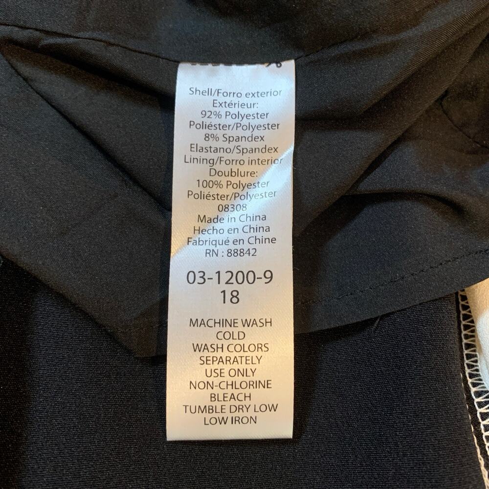 NWT ELOQUII Godet Gown Size 18 Black Creamy White Classic Formal Maxi Dress - Picture 12 of 14